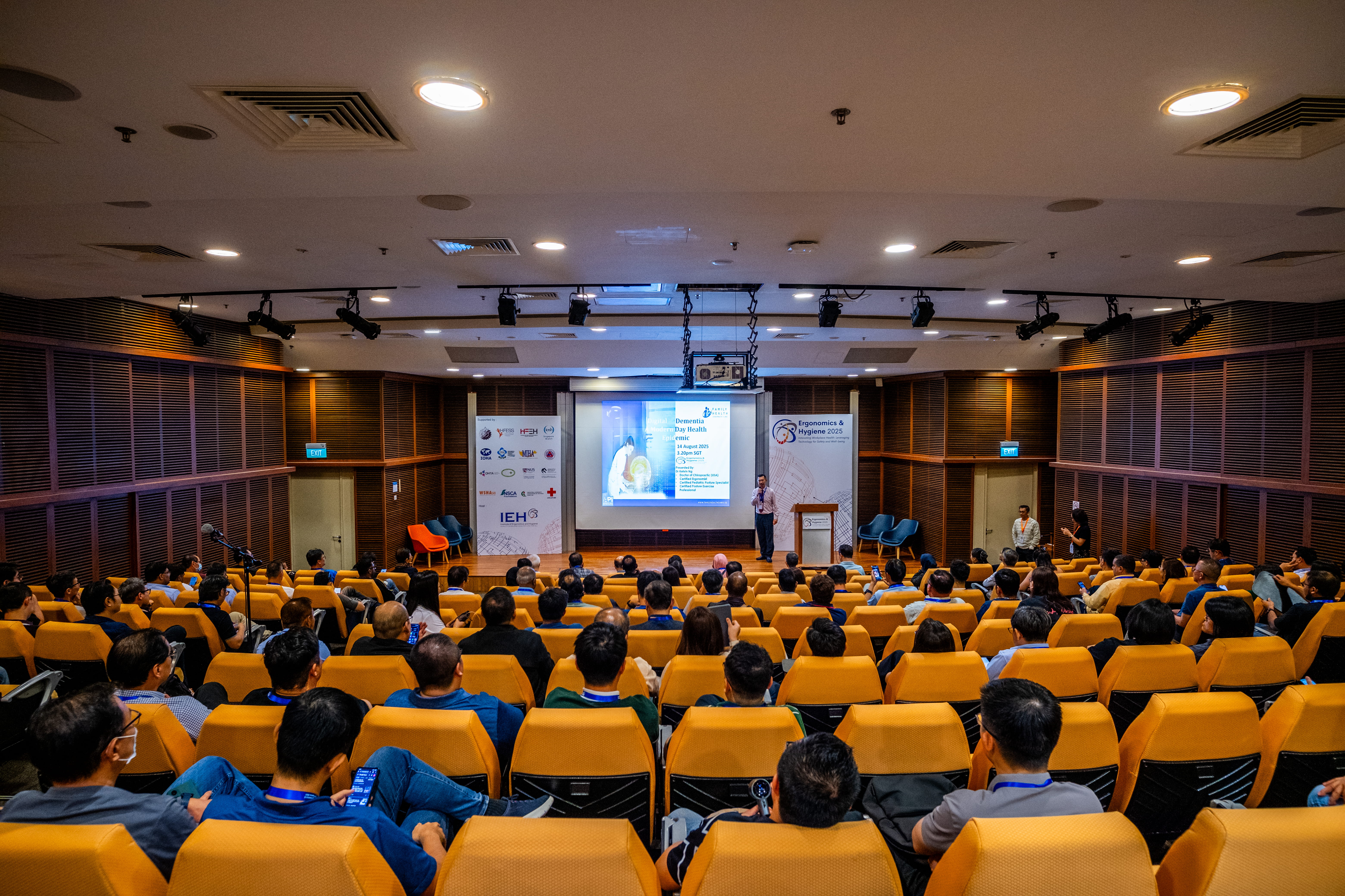 Dr. Kelvin Ng speaking at Ergonomics & Hygiene 2025 Conference